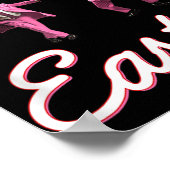 Grappige Trump Dance Happy Easter Bunny Spring Hun Poster (Hoek)