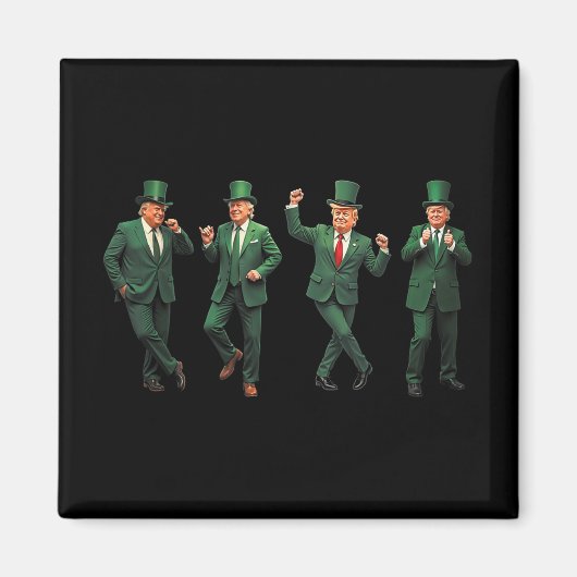 Grappige Trump Dance St. Patricks Day Pyjamas Ymca Magneet (Voorkant)