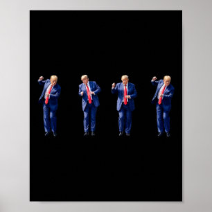 Grappige Trump-dans Als een misdadiger stemmen op  Poster