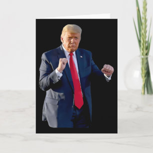 Grappige Trump-dans Dansen als een misdadiger Stem Kaart