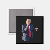 Grappige Trump-dans Dansen als een misdadiger Stem Magneet (Voorkant / Achterkant)