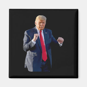 Grappige Trump-dans Dansen als een misdadiger Stem Magneet