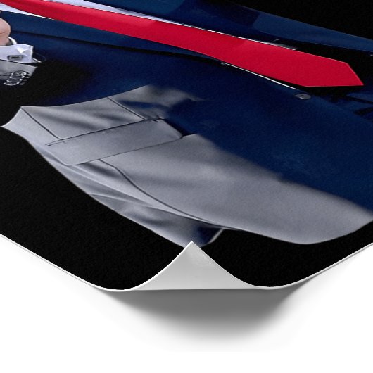 Grappige Trump dans dansen als een misdadiger stem Poster (Hoek)