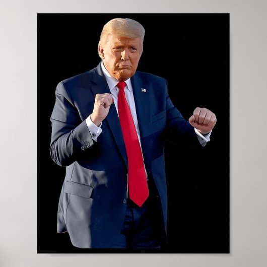 Grappige Trump dans dansen als een misdadiger stem Poster (Voorkant)