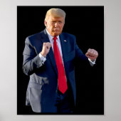 Grappige Trump dans dansen als een misdadiger stem Poster (Voorkant)