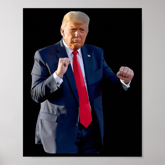 Grappige Trump dans dansen als een misdadiger stem Poster (Voorkant)