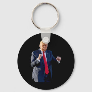 Grappige Trump-dans Dansen als een misdadiger Stem Sleutelhanger