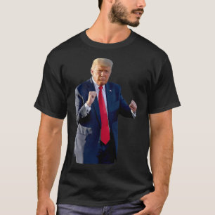 Grappige Trump dans dansen als een misdadiger stem T-shirt
