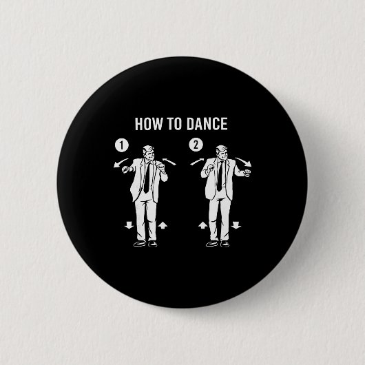 Grappige Trump-dans Hoe te dansen Ronde Button 5,7 Cm (Voorkant)