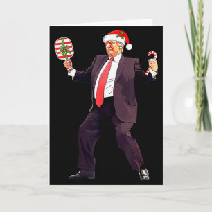 Grappige Trump Dans Kerstman Kerstmis Xmas Pickle Kaart