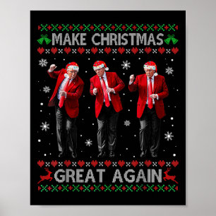 Grappige Trump-dans maakt kerst weer lelijk Poster
