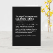 Grappige Trump Derangement Syndroom Politieke Defi Kaart (Gele Bloem)