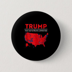 Grappige Trump Deze kaart is door Sinterklaas goed Ronde Button 5,7 Cm