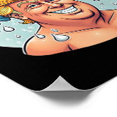 Grappige Trump douche weer geweldig Poster (Hoek)