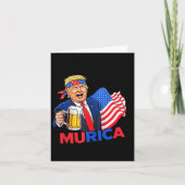 Grappige Trump Drink Bier T - shirts Maak Kerst 20 Kaart (Voorkant)