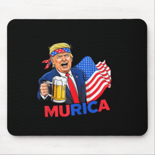 Grappige Trump Drink Bier T - shirts Maak Kerst 20 Muismat