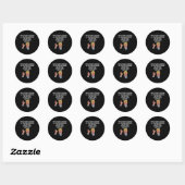 Grappige Trump elektricien Lineman Ronde Sticker (Vel)