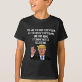 Grappige Trump elektricien Lineman T-shirt (Voorkant)