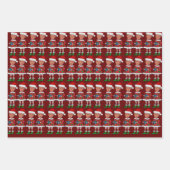 Grappige Trump Elf 2024 maken Kerstmis weer geweld Inpakpapier Vel (Voorkant 3)