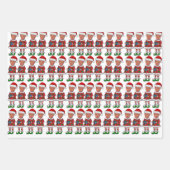 Grappige Trump Elf 2024 maken Kerstmis weer geweld Inpakpapier Vel (Voorkant)