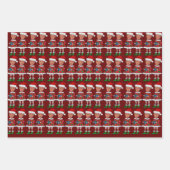 Grappige Trump Elf Custom Gezicht foto Elf Kerstmi Inpakpapier Vel (Voorkant 3)