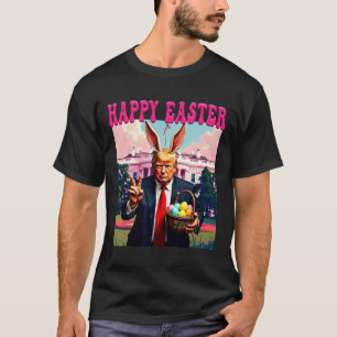 Grappige Trump en Paaseieren Bysket Witte Huis Hap T-shirt
