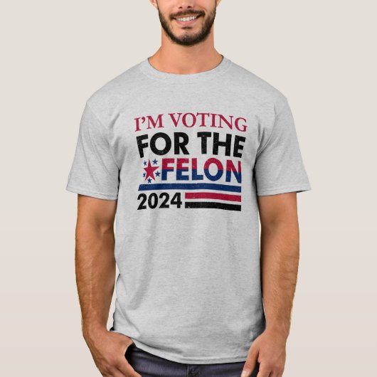 Grappige Trump Felon T-shirt (Voorkant)