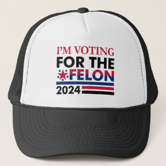 Grappige Trump Felon Trucker Pet