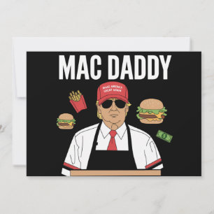 Grappige Trump friet maken frietjes Mac Daddy Kaart