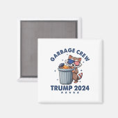 Grappige Trump Garbyge Crew Magneet (Voorkant / Achterkant)
