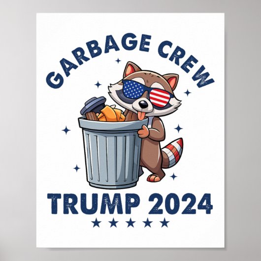 Grappige Trump Garbyge Crew Poster (Voorkant)