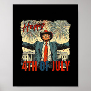 Grappige Trump Gelukkige 4 juli Onafhankelijkheids Poster