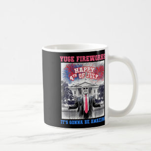 Grappige Trump Gelukkige 4e Juli Enorme Vuurwerk S Koffiemok