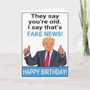 Grappige Trump Gelukkige Verjaardag Kaart