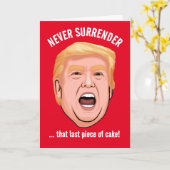 Grappige Trump Gelukkige Verjaardag Kaart (Gele Bloem)