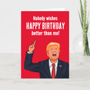 Grappige Trump Gelukkige Verjaardag Kaart
