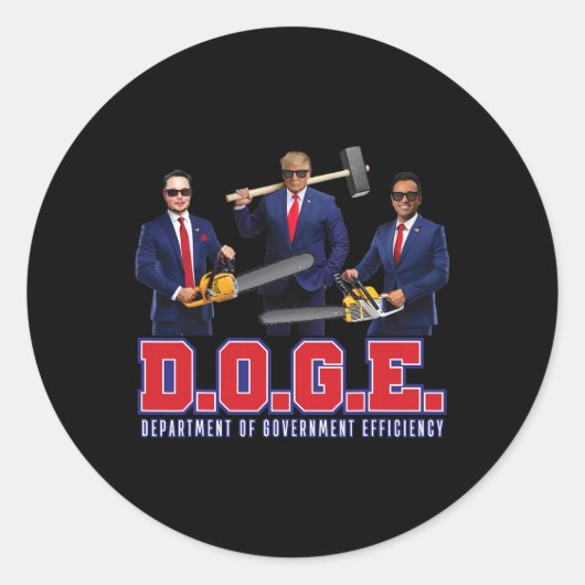 Grappige Trump geschenken Ronde Sticker (Voorkant)