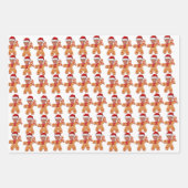 Grappige Trump Gingerbread Custom Face Foto Inpakpapier Vel (Voorkant)