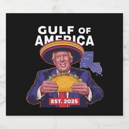 Grappige Trump Golf van Amerika 2025 Trump Bier Etiket (Enkel label)
