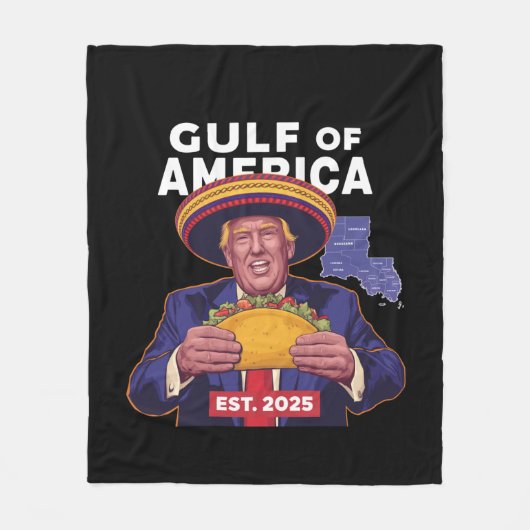Grappige Trump Golf van Amerika 2025 Trump Fleece Deken (Voorkant)