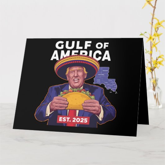 Grappige Trump Golf van Amerika 2025 Trump Kaart (Gele Bloem)