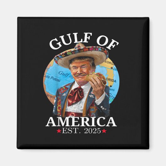 Grappige Trump Golf van Amerika 2025 Trump Magneet (Voorkant)