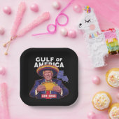 Grappige Trump Golf van Amerika 2025 Trump Papieren Bordje (Feest)