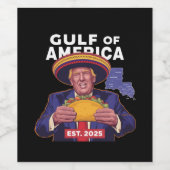 Grappige Trump Golf van Amerika 2025 Trump Wijn Etiket (Enkel label)