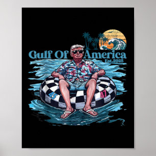 Grappige Trump Golf van Amerika EST 2025 retro Poster