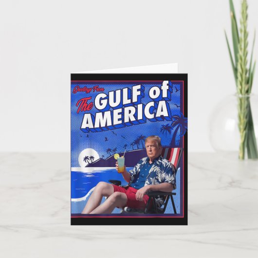 Grappige Trump Golf van Amerika Kaart (Voorkant)
