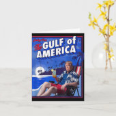 Grappige Trump Golf van Amerika Kaart (Gele Bloem)