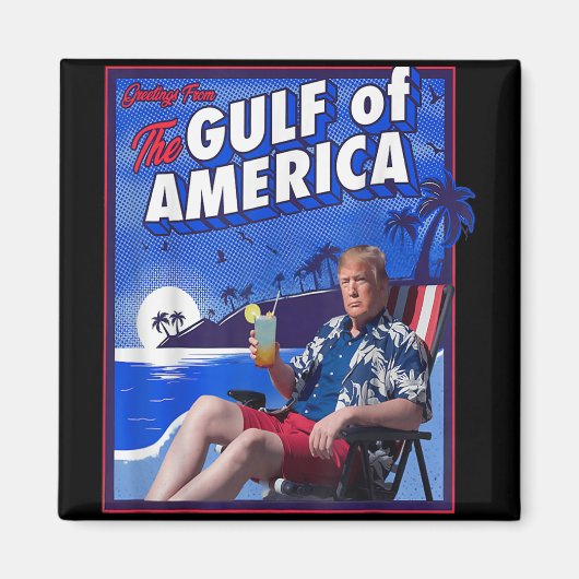 Grappige Trump Golf van Amerika Magneet (Voorkant)
