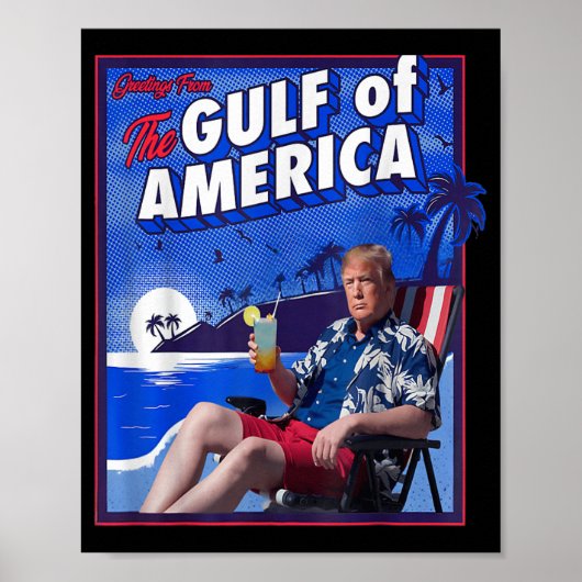 Grappige Trump Golf van Amerika Poster (Voorkant)