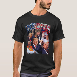 Grappige Trump Golf van Amerika Trump 4 juli gesch T-shirt